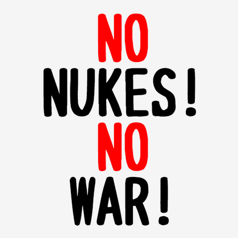 NO NUKES! NO WAR! 両面
