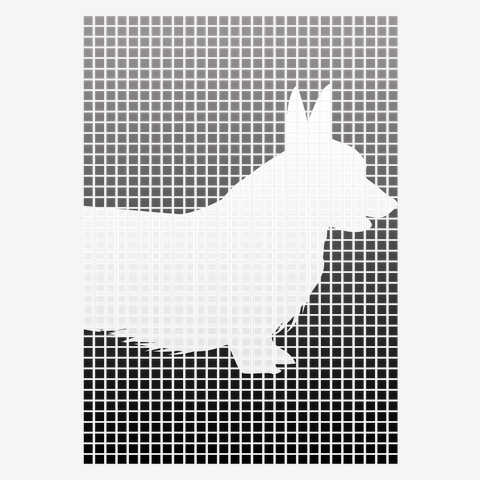 渋いコーギーシルエット