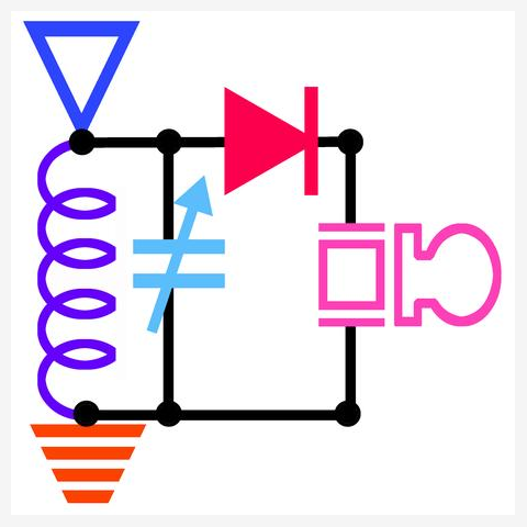 無電源ラジオ回路図☆