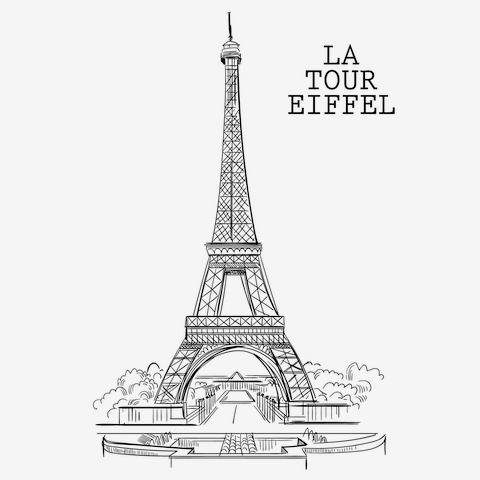 LA TOUR EIFFEL -エッフェル塔- 長袖Tシャツ 長袖Tシャツを購入  
