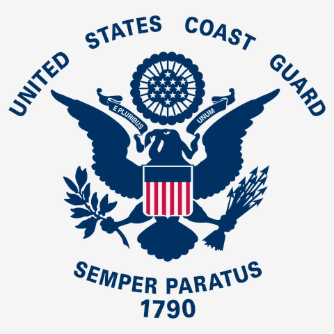 アメリカ沿岸警備隊旗-Flag of the United States Coast Guard-ロゴT 