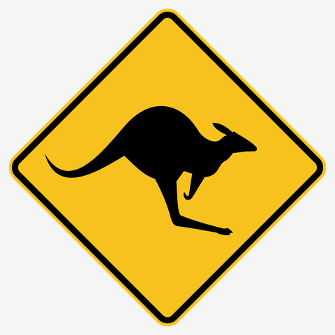 オーストラリアのカンガルーの道路標識-KANGAROO SIGN-の全アイテム