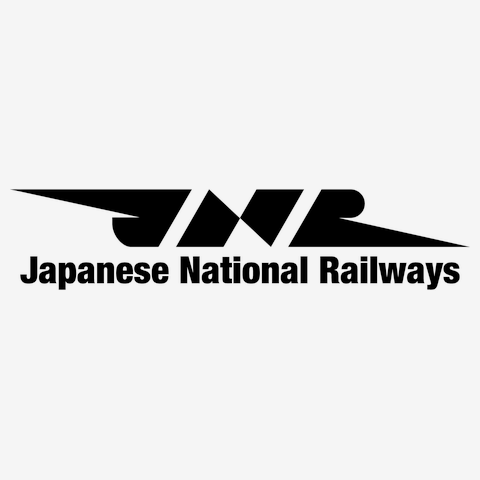 JNR 日本国有鉄道 国鉄ロゴ -Japanese National Railays- -黒- トートバッグS