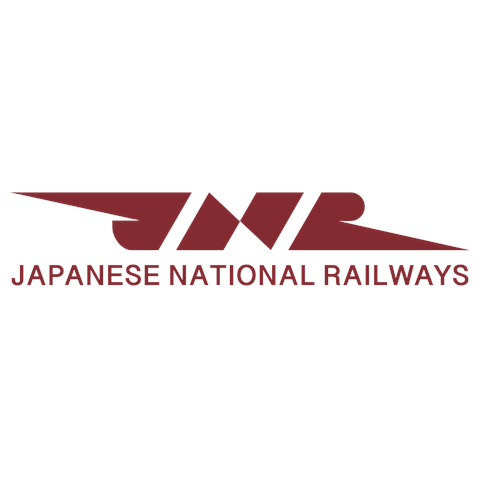 JNR-JAPANESE NATIONAL RAILAYS- OLD REGULAR えんじ色ロゴ