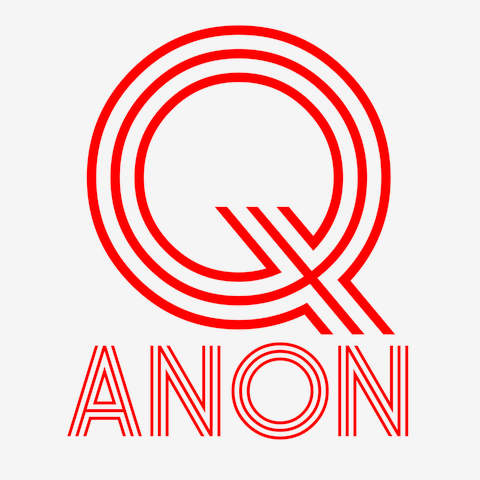 Qアノン「Q ANON」赤文字 ジップパーカー(グレー)を購入|デザインT