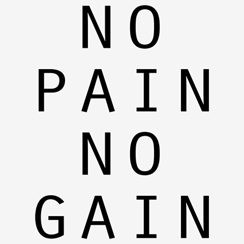 NO PAIN NO GAIN レディースTシャツ(ターコイズ)を購入|デザインT 