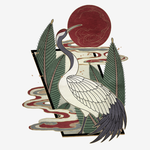 松に鶴の全アイテム|デザインTシャツ通販【ClubT】