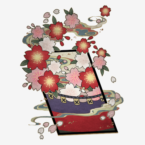 桜に幕 パーカーを購入|デザインTシャツ通販【ClubT】