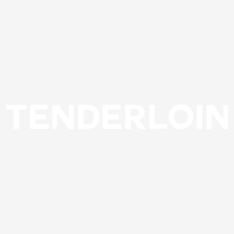 TENDERLOIN-テンダーロイン- 白ロゴ Tシャツ(デニム/Pure Color Print