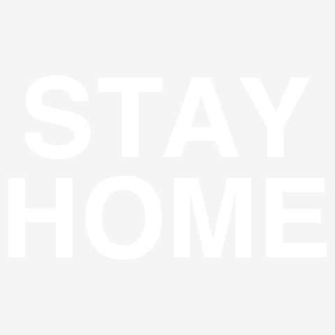 STAY HOME-ステイホーム-白ロゴ Tシャツ(ナチュラル/Pure Color Print