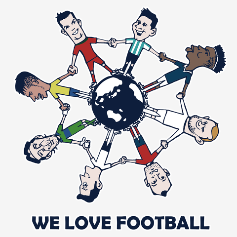 WE LOVE FOOTBALLの全アイテム|デザインTシャツ通販【ClubT】