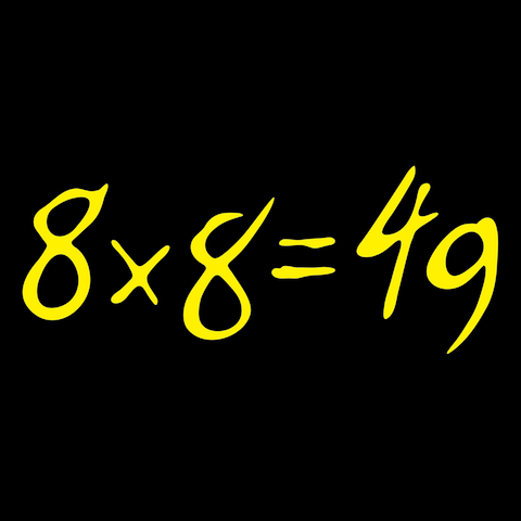 【8×8＝49】ブラック×イエロー(公式カラー)