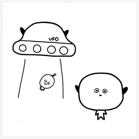 宇宙人Tシャツ Tシャツを購入|デザインTシャツ通販【ClubT】