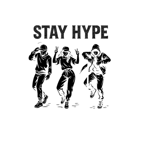 STAY HYPE アウトラインダンサーズ Tシャツ