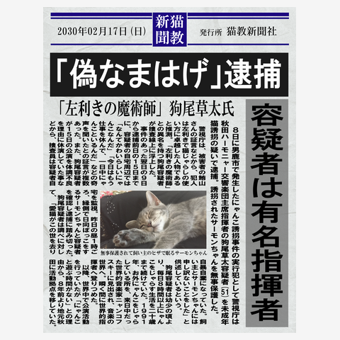 偽なまはげ事件・続報(猫誘拐犯は有名指揮者) トートバッグS(ライト