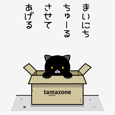 段ボール猫(クロ)