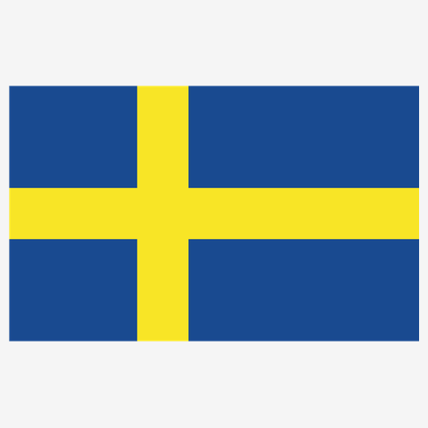スウェーデン 国旗 フラッグ flag Sveriges flagga 金十字旗