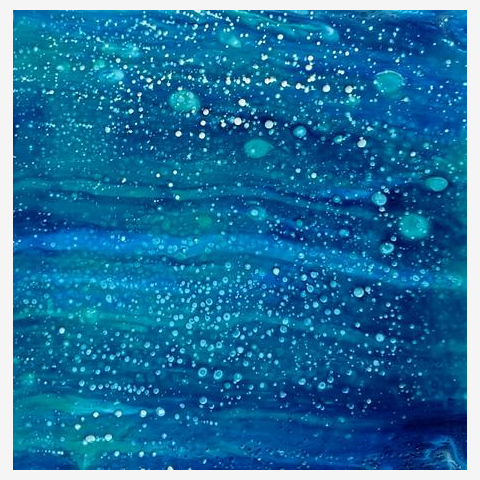 黒 紫 抽象画 ポーリングアート フルイドアート フォトデザイン