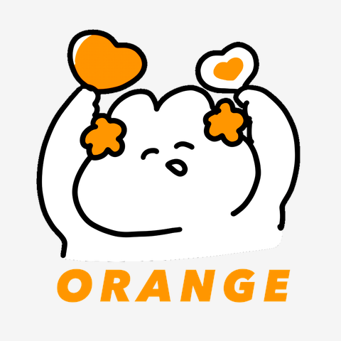 オレンジ色好きさんTシャツ【うさぴっぴ】の全アイテム|デザインT ...