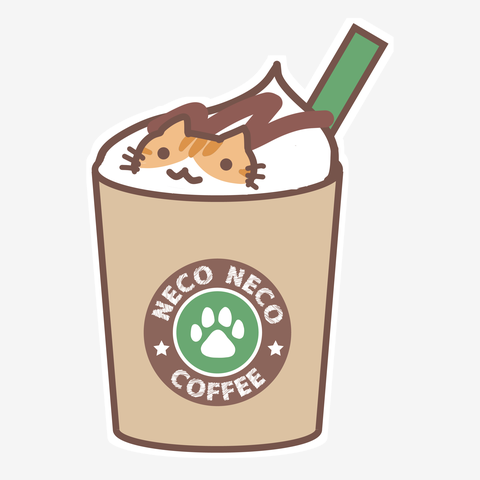 猫コーヒーフラペチーノ　茶トラ