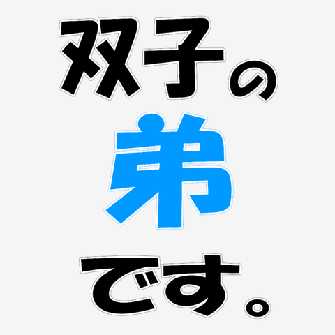 双子の弟です