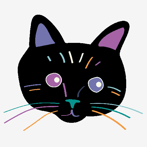 くろねこページ くろねこ Tシャツを購入|デザインTシャツ通販【ClubT】