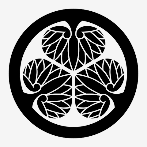 日本画掛け軸　『徳川十六神将図』徳川家葵の御紋表装有　送料込 日本画掛け軸 『徳川十六神将図』徳川家葵の御紋表装有 送料込